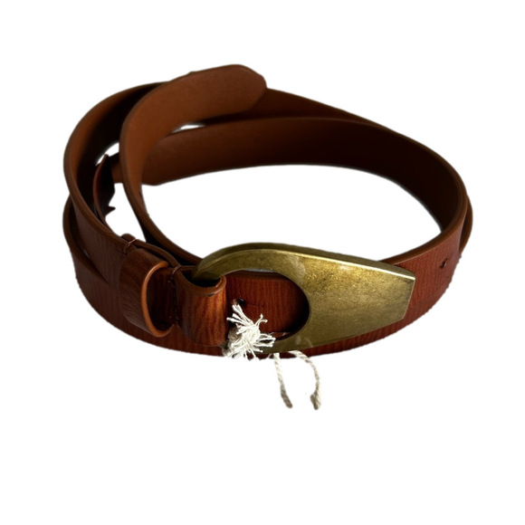 Free People NEW Women’s Monroe Leather Belt Size M/L #260124 - Picture 3 of 7